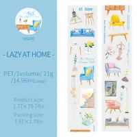 1 Piece Cartoon Learning Collage PET Cartoon Style Cute Adhesive Tape sku image 5