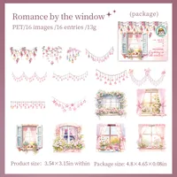 Lamp Window Learning Craft Class PET Cartoon Style Novelty Stickers sku image 2