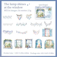Lamp Window Learning Craft Class PET Cartoon Style Novelty Stickers sku image 3