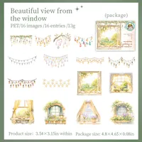Lamp Window Learning Craft Class PET Cartoon Style Novelty Stickers sku image 4