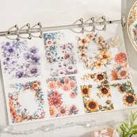 Flower Learning Craft Class PET Cartoon Style Vintage Style Stickers main image 2