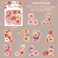 Flower Learning Craft Class PET Cartoon Style Vintage Style Stickers sku image 2