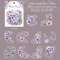 Flower Learning Craft Class PET Cartoon Style Vintage Style Stickers sku image 6