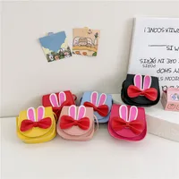 Girl'S Pu Leather Animal Bow Knot Cute Square Magnetic Buckle Crossbody Bag main image 1