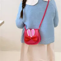 Girl'S Pu Leather Animal Bow Knot Cute Square Magnetic Buckle Crossbody Bag main image 3
