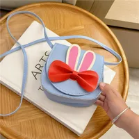 Girl'S Pu Leather Animal Bow Knot Cute Square Magnetic Buckle Crossbody Bag main image 4