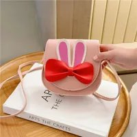 Girl'S Pu Leather Animal Bow Knot Cute Square Magnetic Buckle Crossbody Bag main image 5