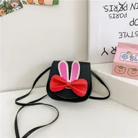 Girl'S Pu Leather Animal Bow Knot Cute Square Magnetic Buckle Crossbody Bag sku image 1