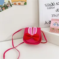 Girl'S Pu Leather Animal Bow Knot Cute Square Magnetic Buckle Crossbody Bag sku image 6