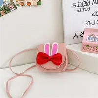 Girl'S Pu Leather Animal Bow Knot Cute Square Magnetic Buckle Crossbody Bag sku image 5