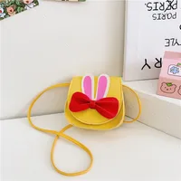 Girl'S Pu Leather Animal Bow Knot Cute Square Magnetic Buckle Crossbody Bag sku image 4