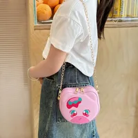 Kid'S Pu Leather Animal Cartoon Cute Round Zipper Shoulder Bag main image 4