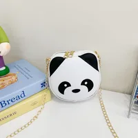 Kid'S Pu Leather Animal Cartoon Cute Round Zipper Shoulder Bag sku image 2