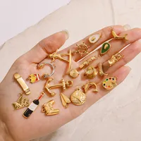 Basic Vacation Simple Style Geometric Underwater World Starfish 316 Stainless Steel  Multi Charms Bracelet Multi Charms Necklace Bikini Pendants main image 5