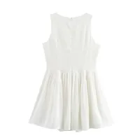 Women's Tank Dress Casual Elegant Streetwear V Neck Sleeveless Solid Color Above Knee Holiday Banquet Travel main image 3