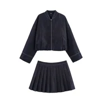 Daily Street Women's Streetwear Solid Color Polyester Skirt Co-ord Set Shorts Sets main image 5