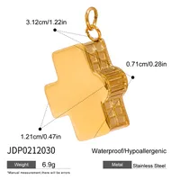 Basic Vacation Simple Style Geometric Underwater World Starfish 316 Stainless Steel  Multi Charms Bracelet Multi Charms Necklace Bikini Pendants sku image 20
