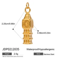 Basic Vacation Simple Style Geometric Underwater World Starfish 316 Stainless Steel  Multi Charms Bracelet Multi Charms Necklace Bikini Pendants sku image 18