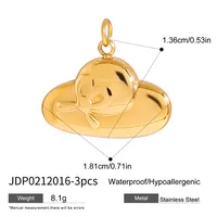 Basic Vacation Simple Style Geometric Underwater World Starfish 316 Stainless Steel  Multi Charms Bracelet Multi Charms Necklace Bikini Pendants sku image 41