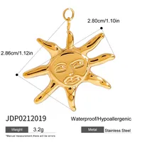 Basic Vacation Simple Style Geometric Underwater World Starfish 316 Stainless Steel  Multi Charms Bracelet Multi Charms Necklace Bikini Pendants sku image 2