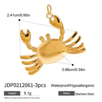 Basic Vacation Simple Style Geometric Underwater World Starfish 316 Stainless Steel  Multi Charms Bracelet Multi Charms Necklace Bikini Pendants sku image 40