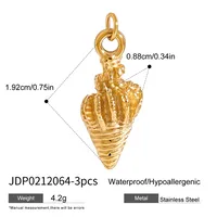 Basic Vacation Simple Style Geometric Underwater World Starfish 316 Stainless Steel  Multi Charms Bracelet Multi Charms Necklace Bikini Pendants sku image 59