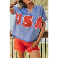 Women's T-shirt Short Sleeve T-Shirts Casual Simple Style Streetwear Letter main image 1