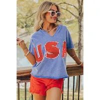 Women's T-shirt Short Sleeve T-Shirts Casual Simple Style Streetwear Letter main image 2