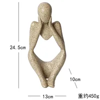 Simple Style Artistic Human Resin Ornaments Artificial Decorations sku image 1