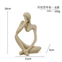 Simple Style Artistic Human Resin Ornaments Artificial Decorations sku image 8