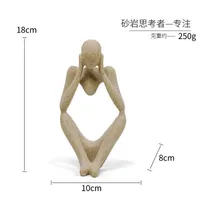 Simple Style Artistic Human Resin Ornaments Artificial Decorations sku image 7