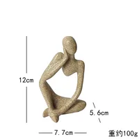 Simple Style Artistic Human Resin Ornaments Artificial Decorations sku image 2