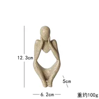 Simple Style Artistic Human Resin Ornaments Artificial Decorations sku image 6