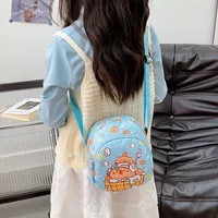Kid'S Nylon Cartoon Capybara Cute Square Zipper Crossbody Bag main image 4
