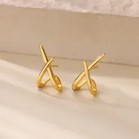 1 Pair Simple Style Geometric 304 Stainless Steel Ear Studs main image 9
