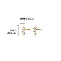 1 Pair Simple Style Geometric 304 Stainless Steel Ear Studs main image 6