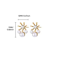 1 Pair Simple Style Geometric 304 Stainless Steel Ear Studs sku image 5