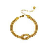 IG Style Simple Style Classic Style Geometric 304 Stainless Steel Mixed Metal 18K Gold Plated Women's Bracelets main image 4