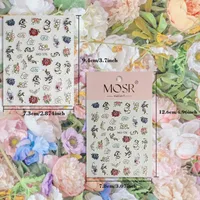 IG Style Shiny Flower Nail Stickers Nail Decoration Accessories main image 2