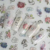 IG Style Shiny Flower Nail Stickers Nail Decoration Accessories main image 3