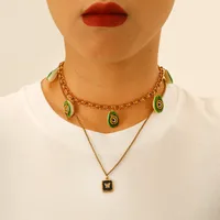 Vacation Simple Style Solid Color 304 Stainless Steel Plating Women's Pendant Necklace main image 2