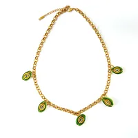 Vacation Simple Style Solid Color 304 Stainless Steel Plating Women's Pendant Necklace main image 3