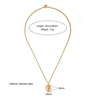 Vacation Classic Style Sun 304 Stainless Steel Plating Women's Necklace sku image 2