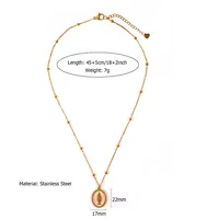 Vacation Classic Style Sun 304 Stainless Steel Plating Women's Necklace sku image 4