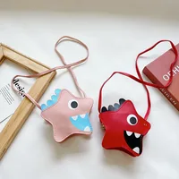 Kid'S Pu Leather Cartoon Cute Pentagram Zipper Crossbody Bag main image 4
