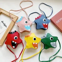 Kid'S Pu Leather Cartoon Cute Pentagram Zipper Crossbody Bag main image 1