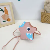 Kid'S Pu Leather Cartoon Cute Pentagram Zipper Crossbody Bag sku image 4