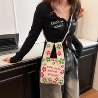 Women's Polyester Flower Streetwear Beading Square Zipper Square Bag main image 5