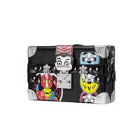 Women's Small Pu Leather Cartoon Snakeskin Streetwear Rivet Square Lock Clasp Shoulder Bag main image 3