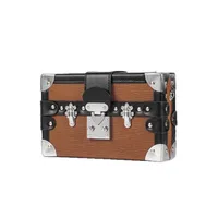 Women's Small Pu Leather Cartoon Snakeskin Streetwear Rivet Square Lock Clasp Shoulder Bag main image 4